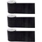 Black Wood Straight Rolled Border Trim, 50 Feet Per Roll, Pack of 3